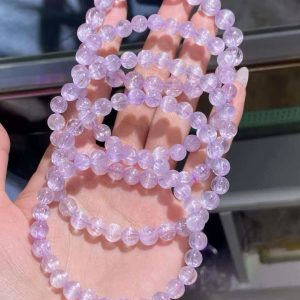 拉丝紫锂辉手链